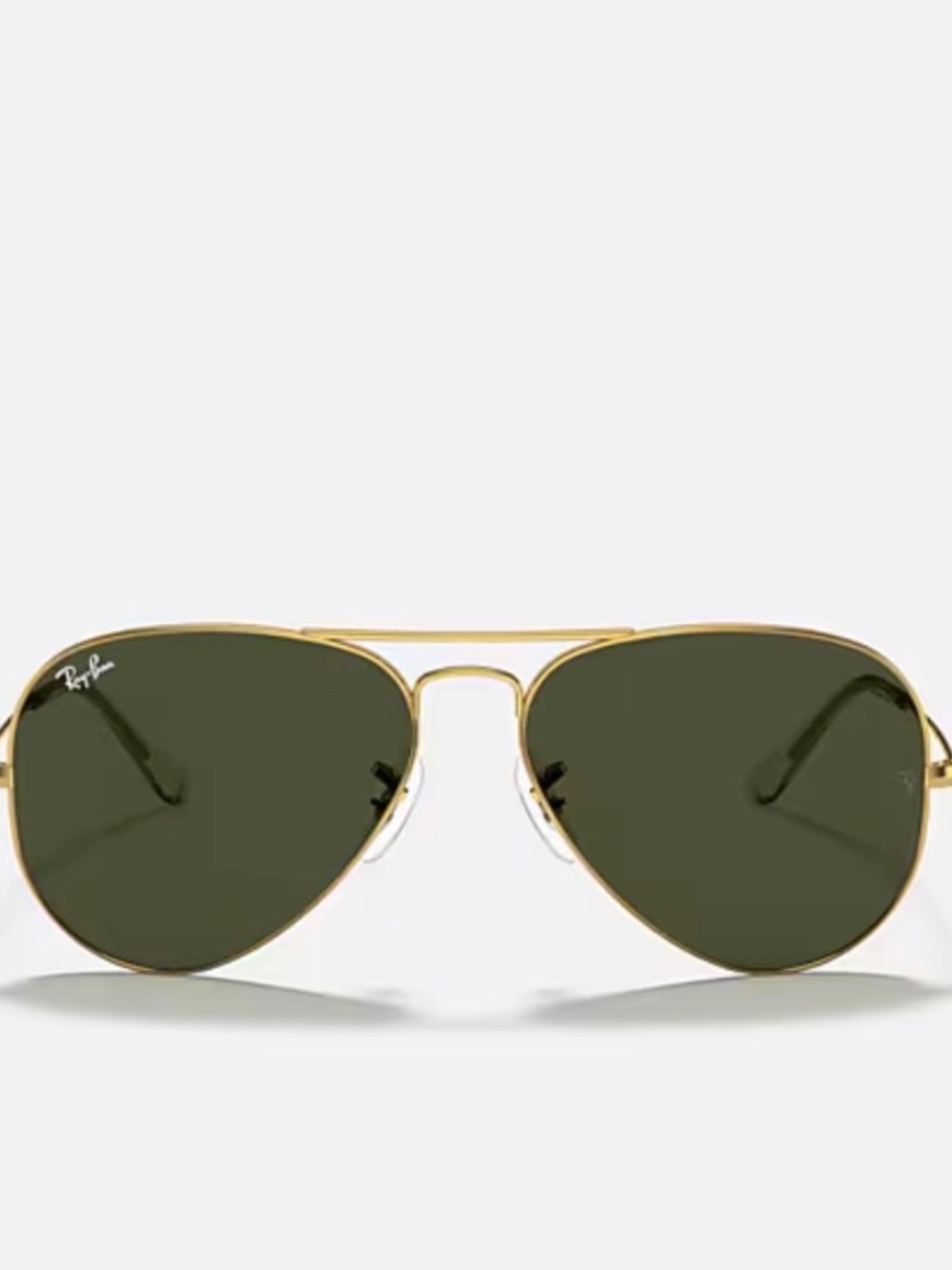 Ray-Ban Gold Frame Aviator Sunglasses
